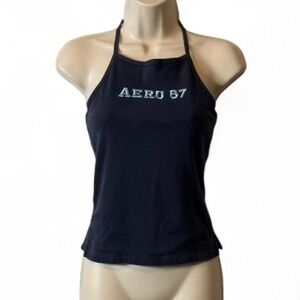 Y2K Aeropostale Navy Halter Top